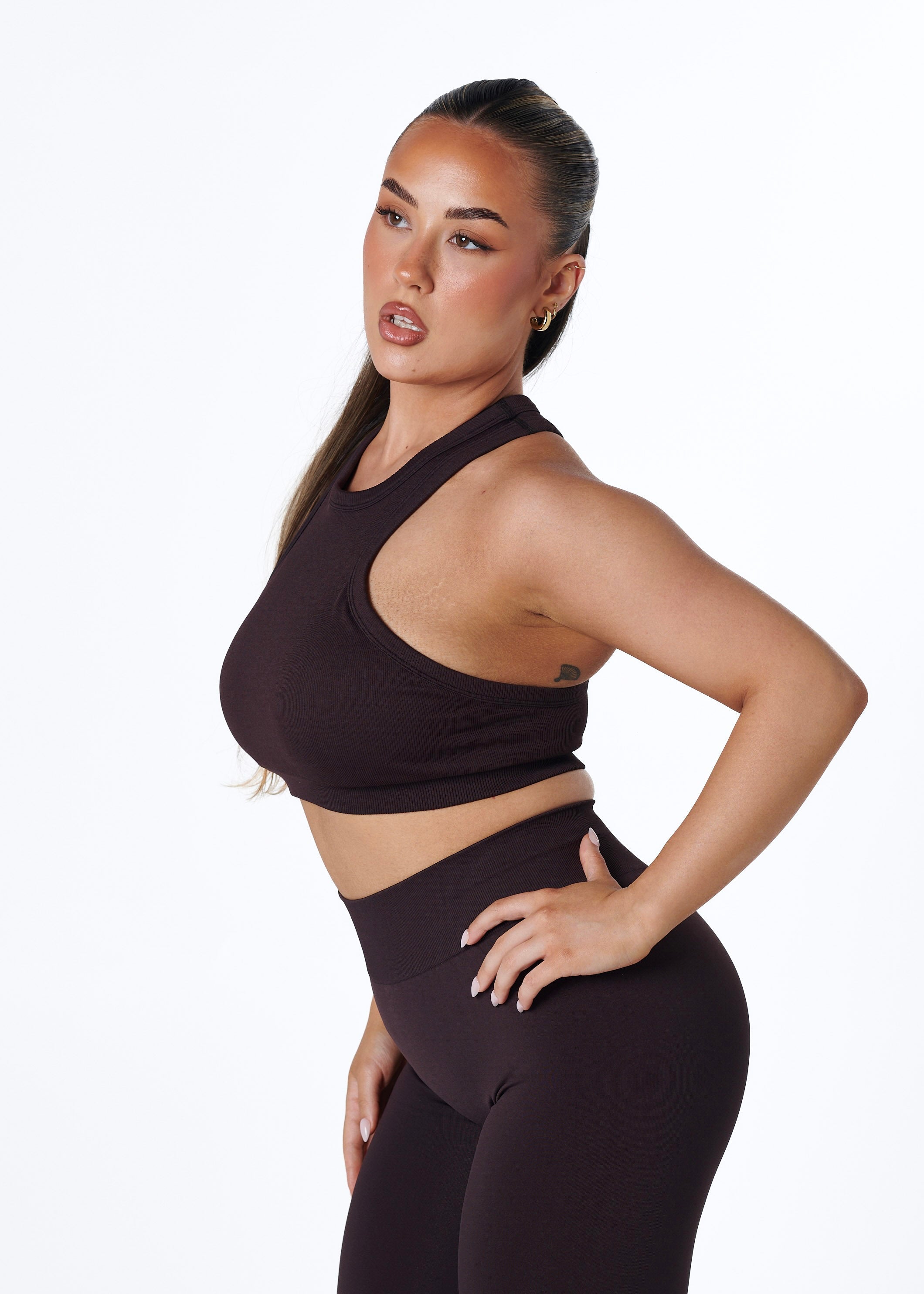 SILHOUETTE CROP - ESPRESSO