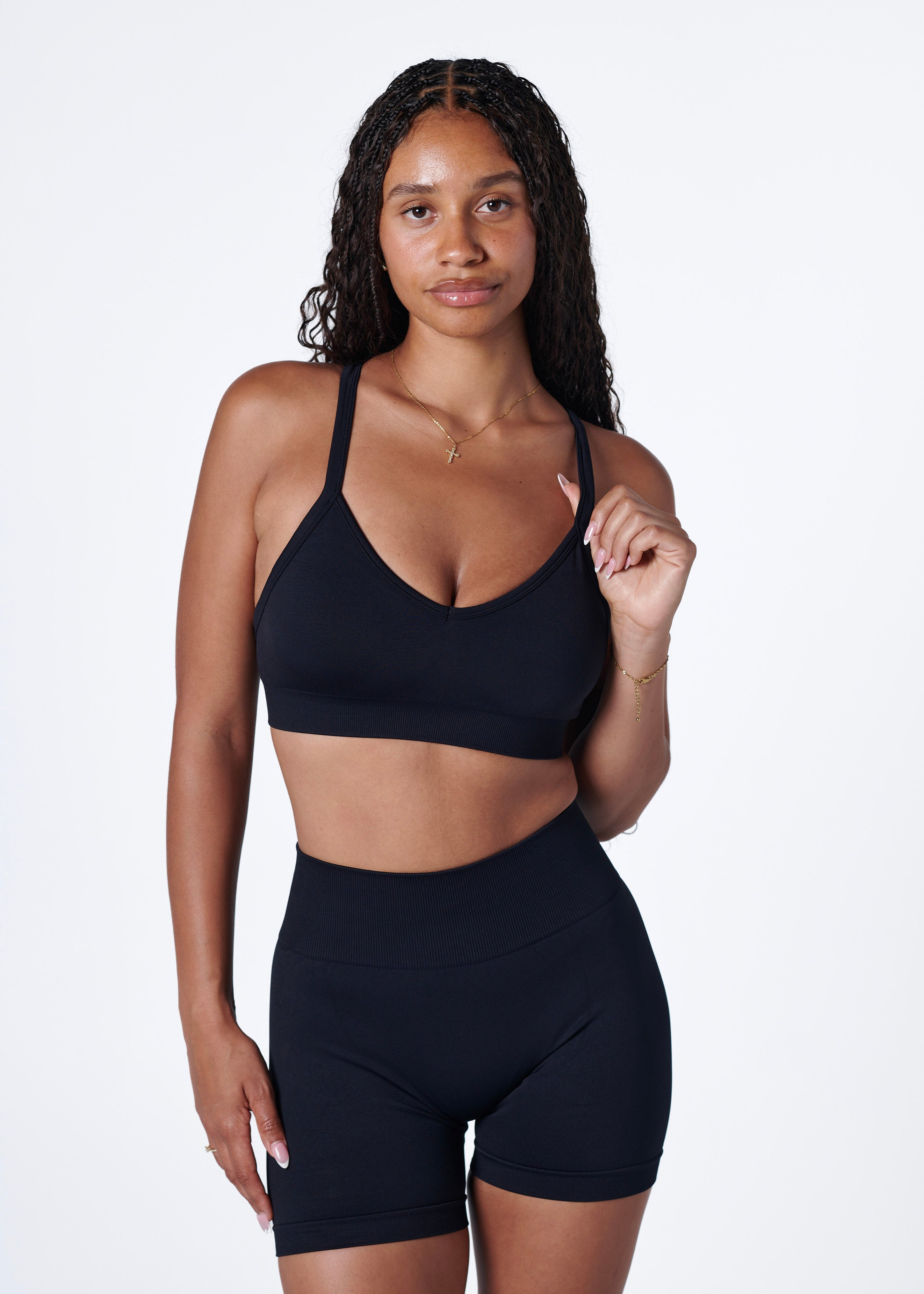 SIGNATURE SUPPORT BRA - LIQUORICE