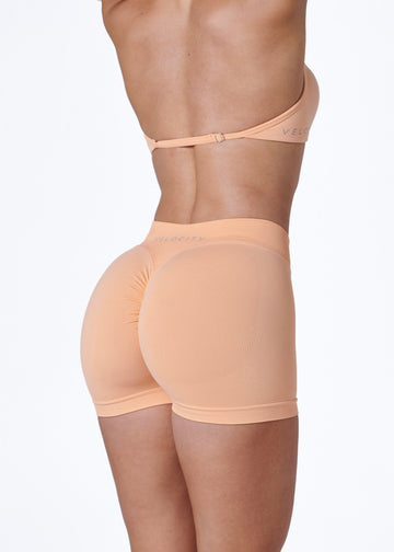 SIGNATURE SCRUNCH SHORTS MINI - MANGO