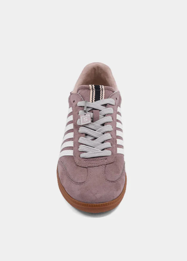 STEVIE TAUPE SUEDE SNEAKERS