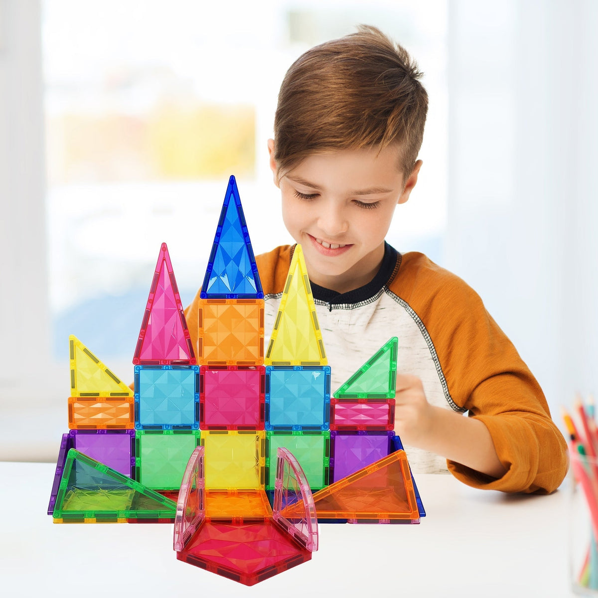 PicassoTiles 41pc Magnetic Tile Building Block