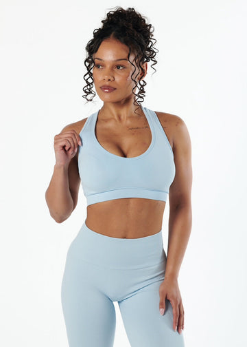 SIGNATURE SPORT BRA - SKY
