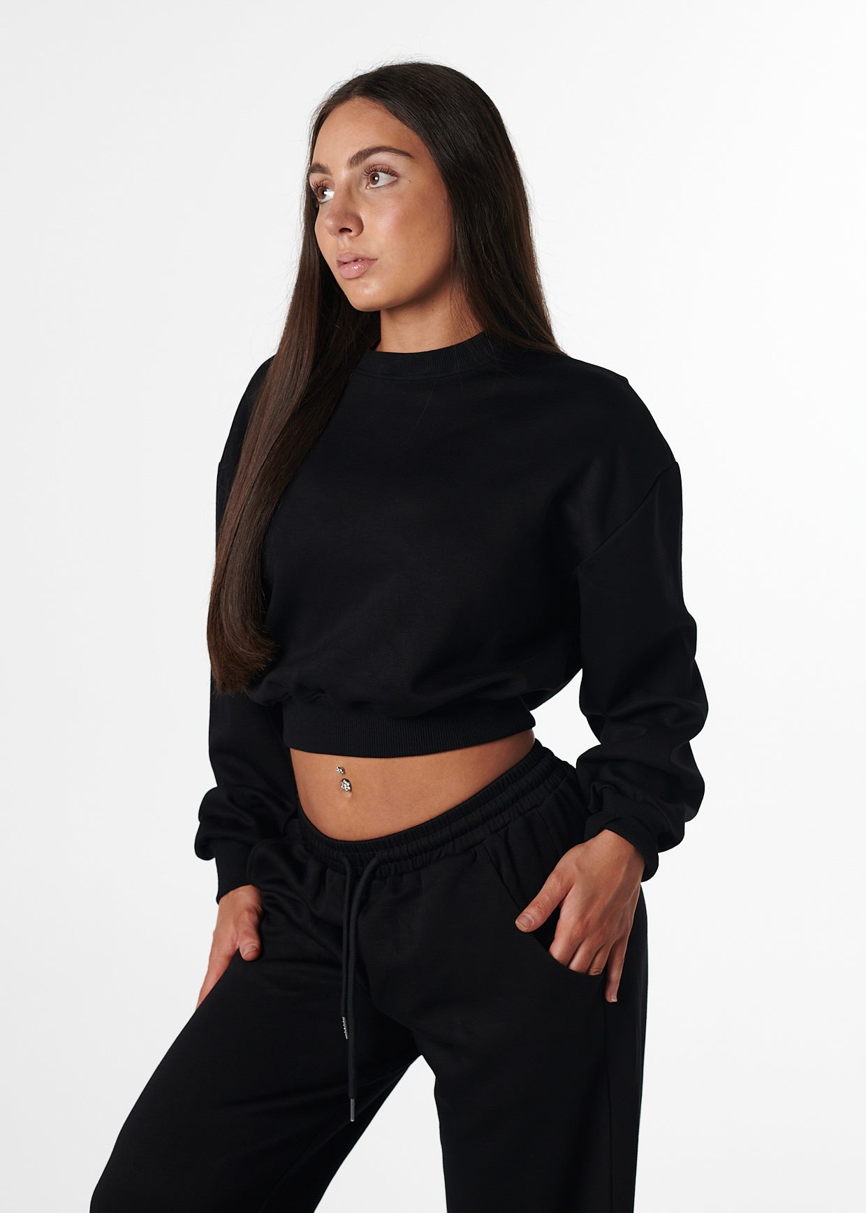 LOUNGE MIDI JUMPER - BLACK