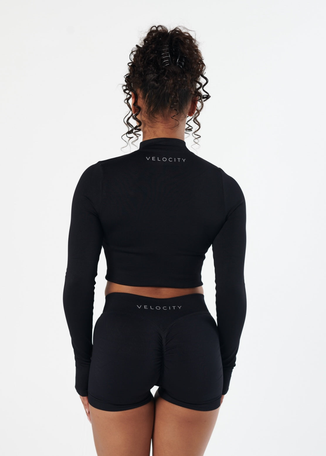 SIGNATURE SEAMLESS ZIP - LIQUORICE