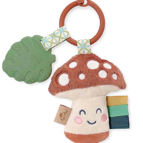 Itzy Pal? Plush + Teether Mushroom