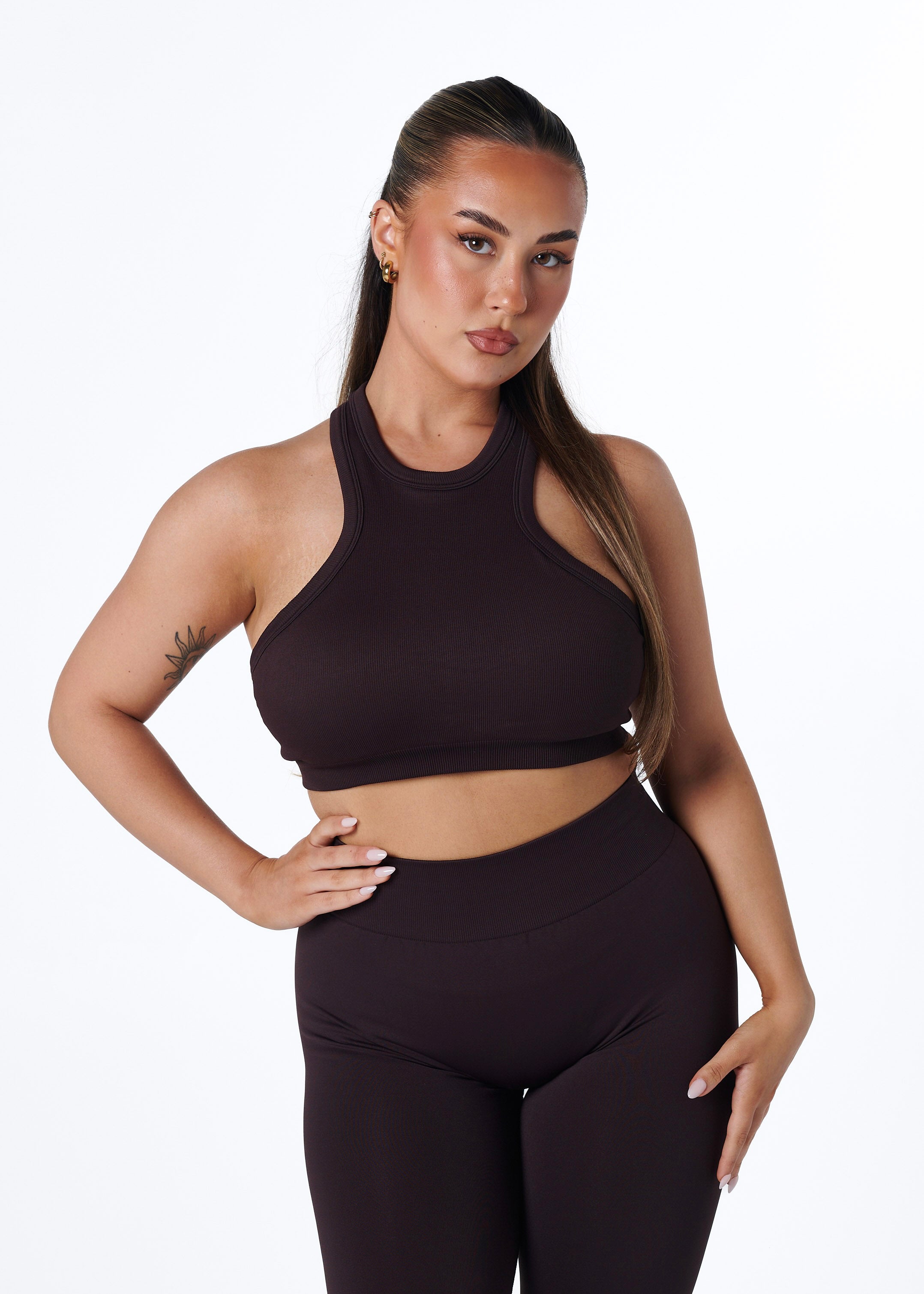 SILHOUETTE CROP - ESPRESSO