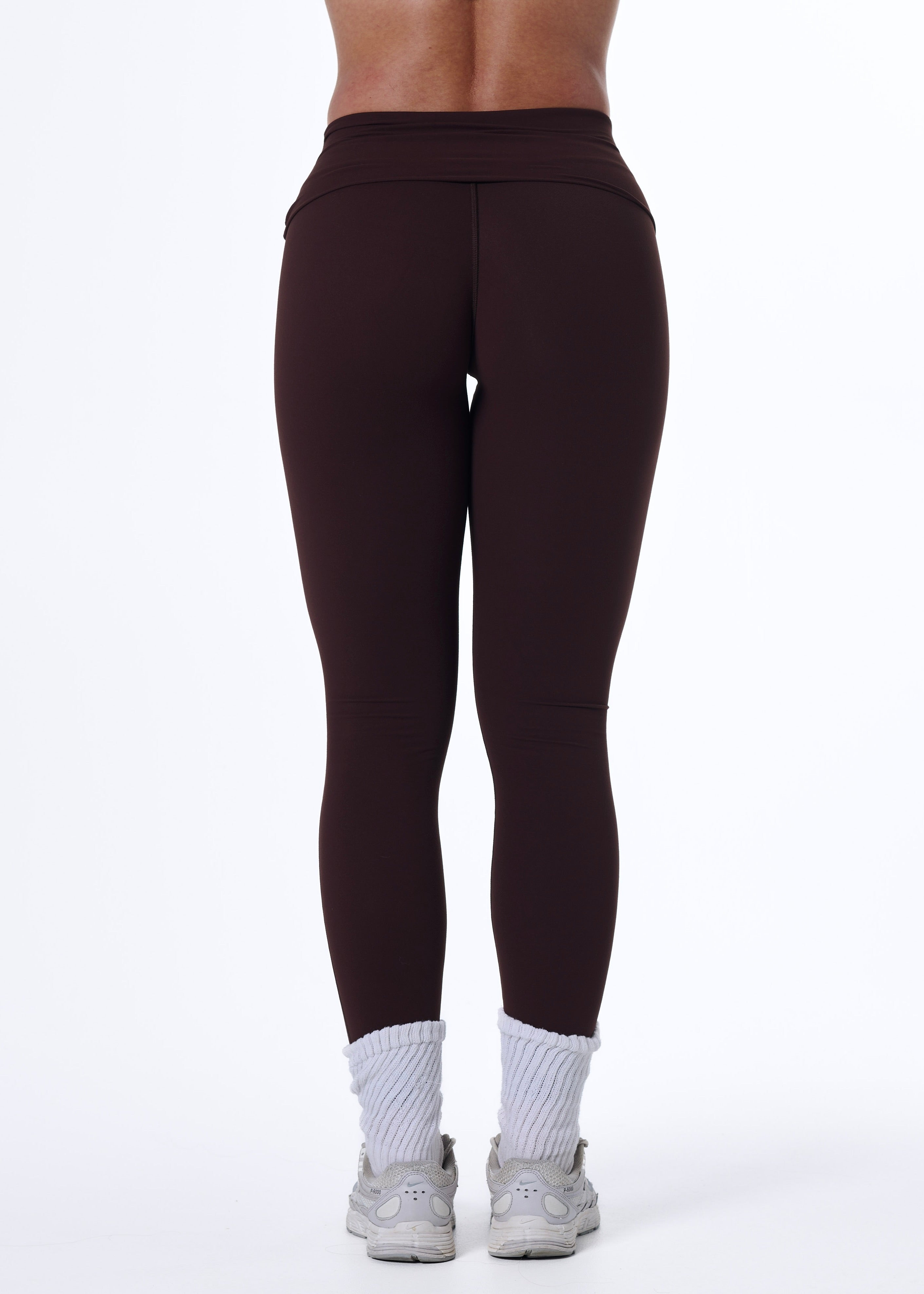 FORM FOLD OVER LEGGINGS - ESPRESSO