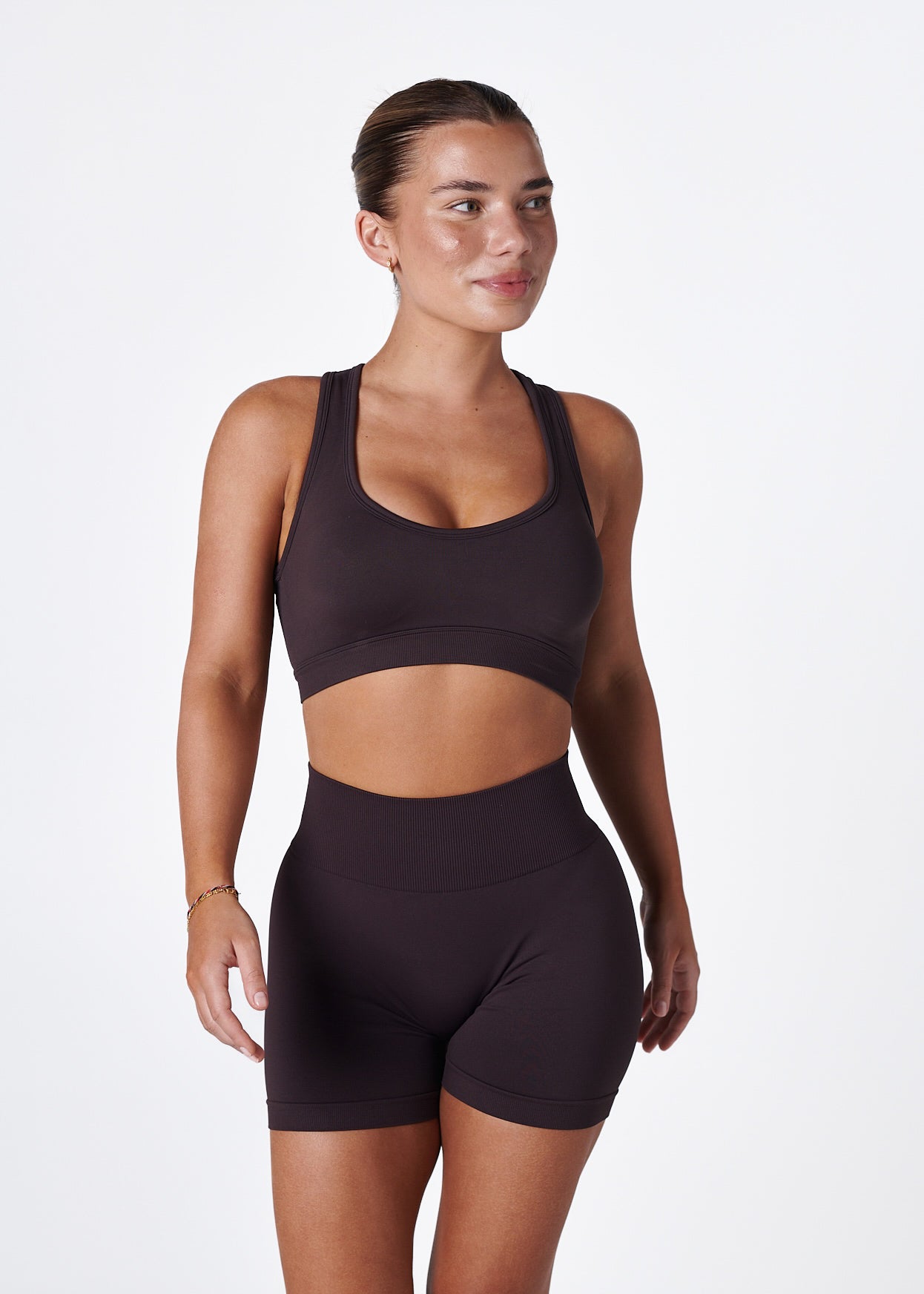SIGNATURE SPORT BRA - ESPRESSO