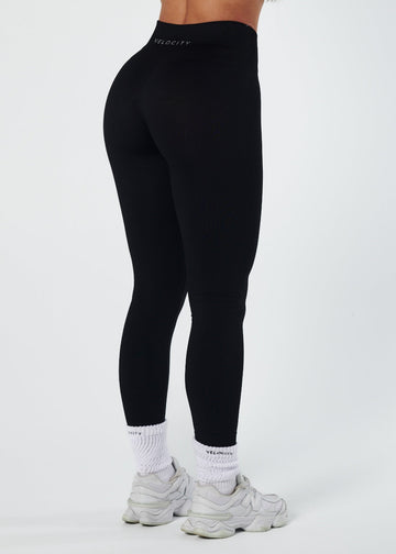 SHAPE SIGNATURE LEGGINGS - LIQUORICE