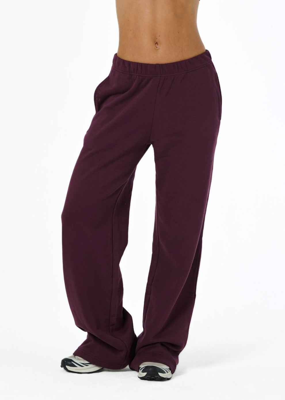 COMFORT TRACK PANTS - PLUM