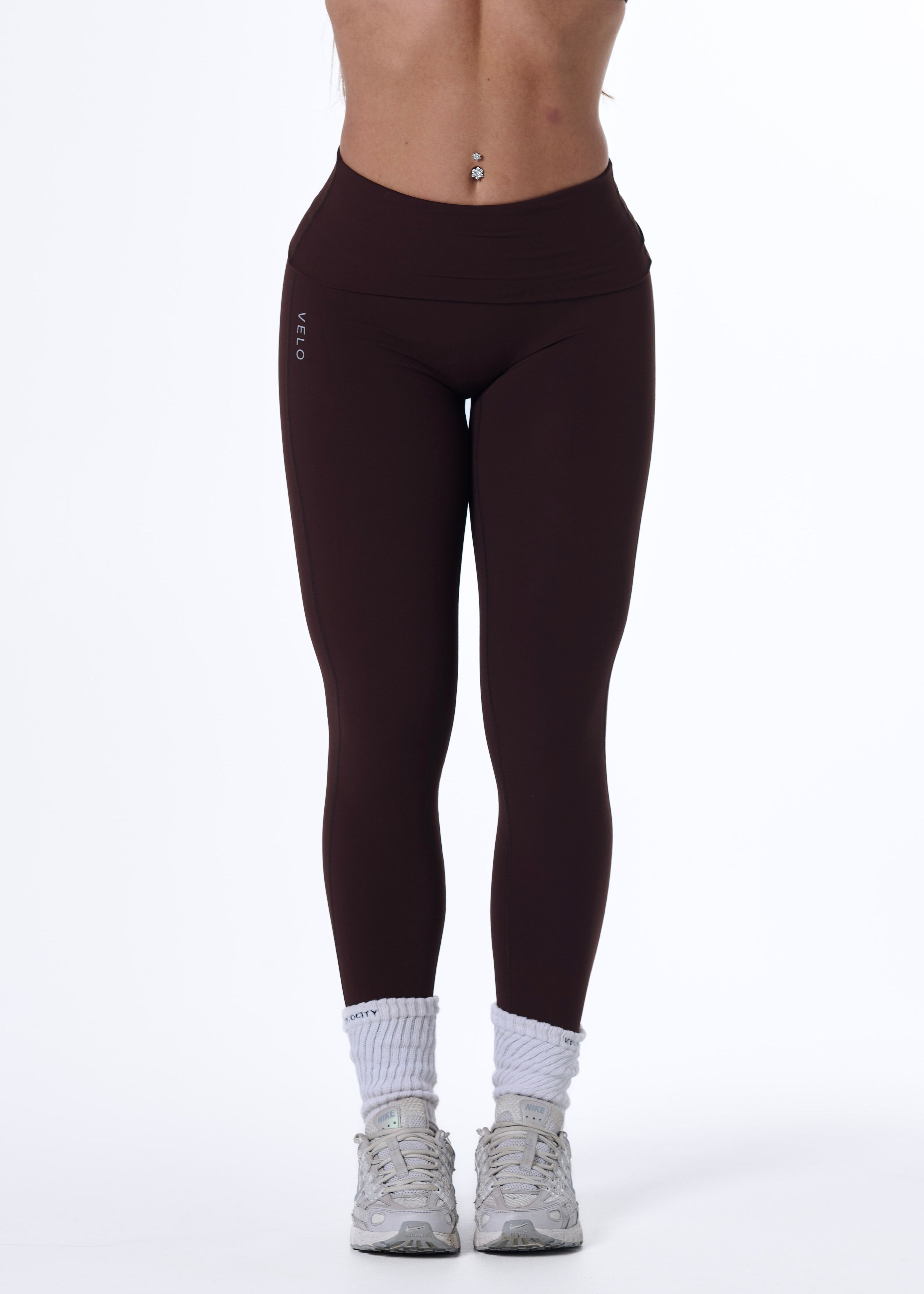 FORM FOLD OVER LEGGINGS - ESPRESSO