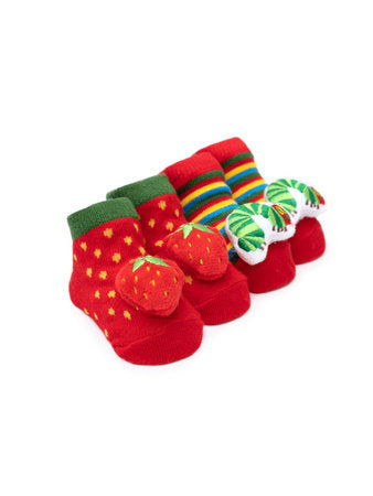 The Very Hungry Caterpillar Baby Rattle Socks 2-Pack - 0-12 months