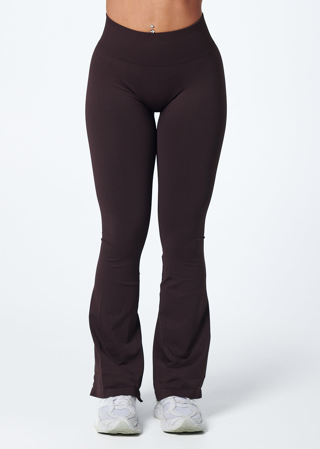 SIGNATURE SCRUNCH FLARES - ESPRESSO
