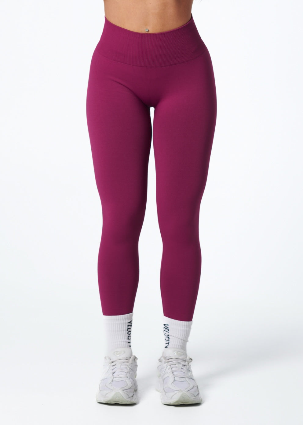 SIGNATURE SCRUNCH LEGGINGS HIGH RISE - BERRY