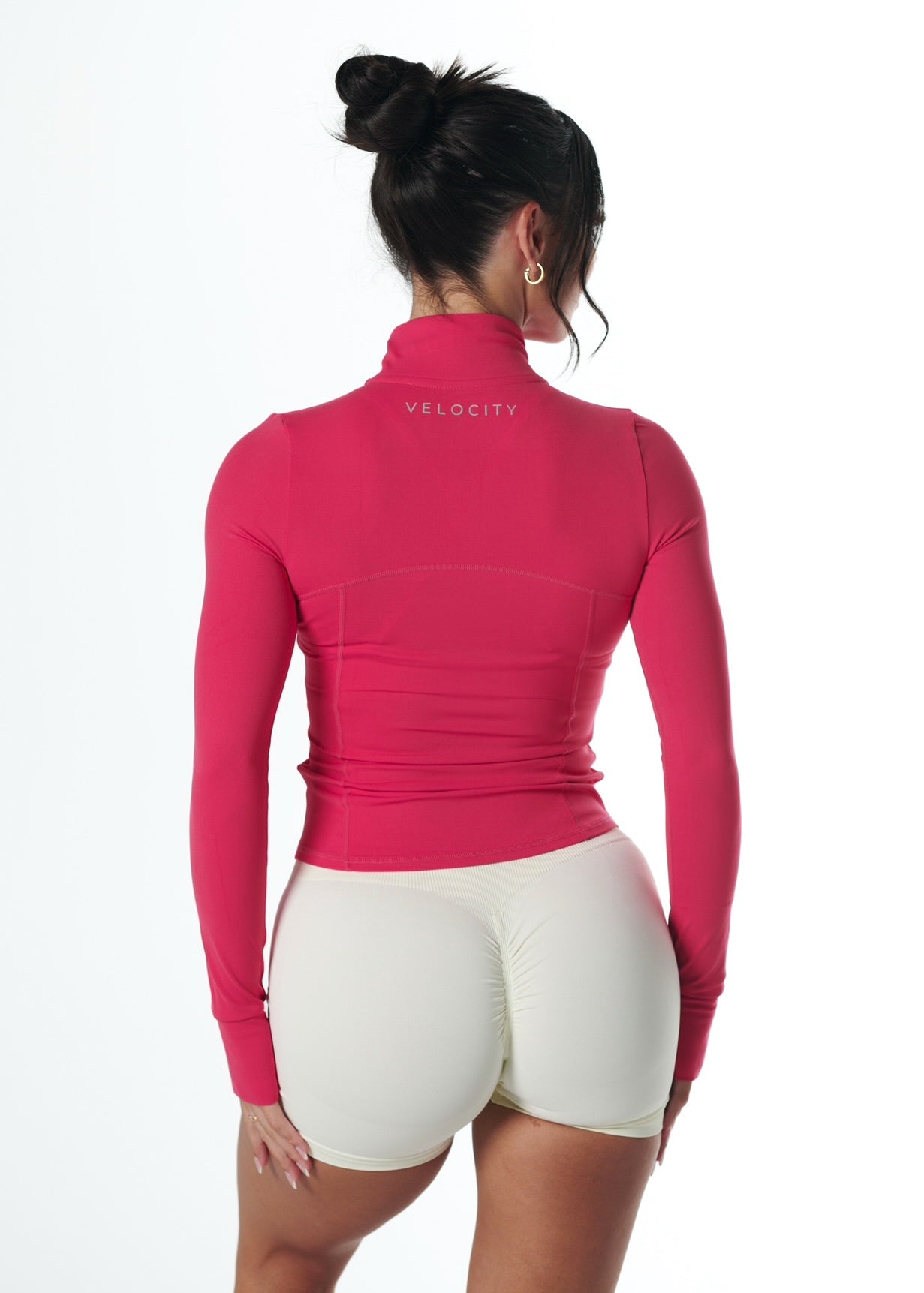 SIGNATURE ZIP JACKET - CHERRY