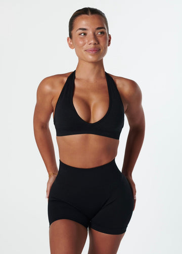 LUXE HALTER - BLACK