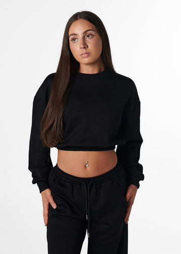LOUNGE MIDI JUMPER - BLACK