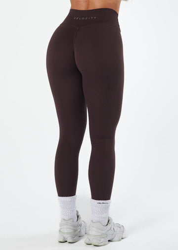 SERENE INVISIBLE SCRUNCH LEGGINGS - COCOA