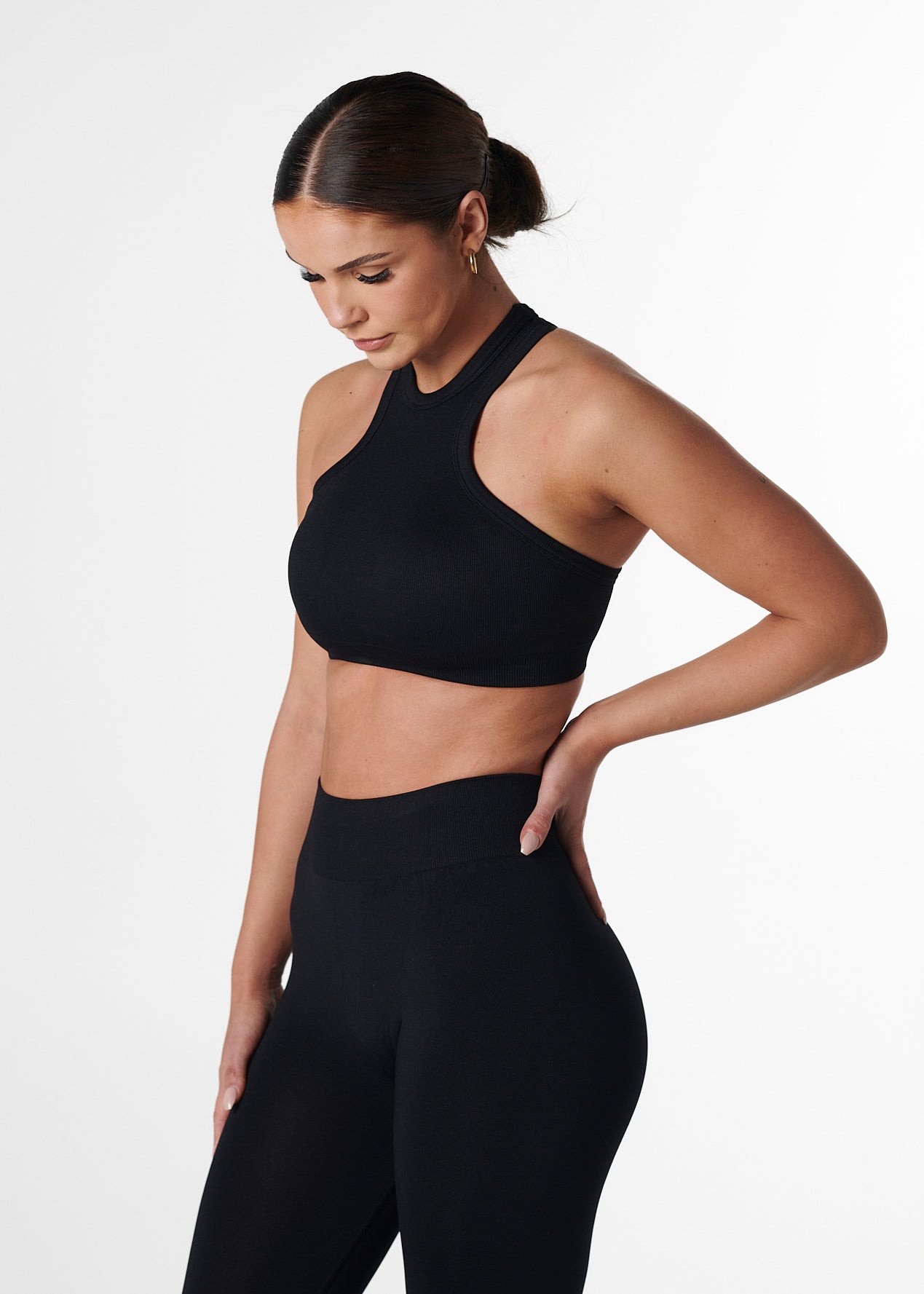 SILHOUETTE CROP - BLACK