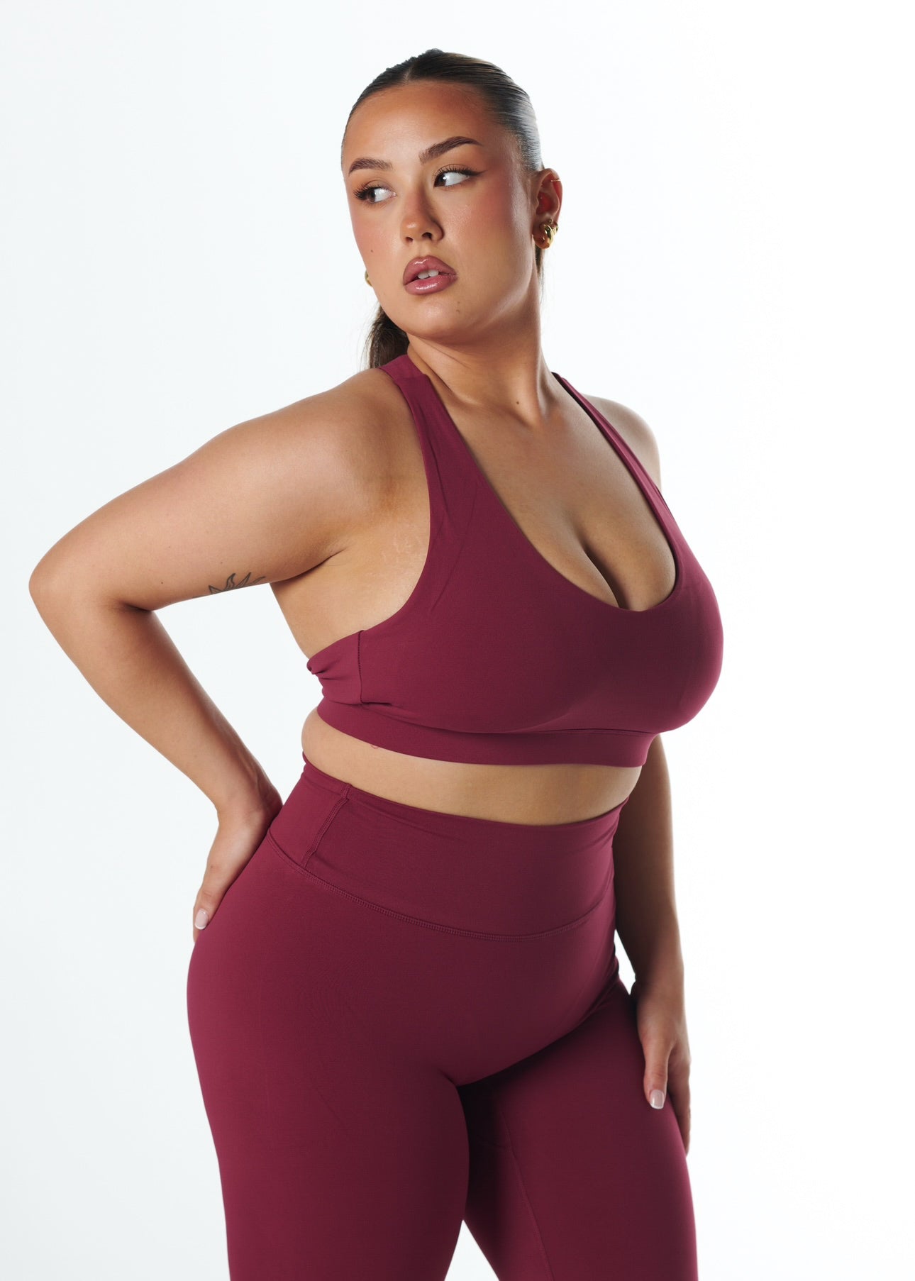 SERENE SUPPORT BRA - CRANBERRY
