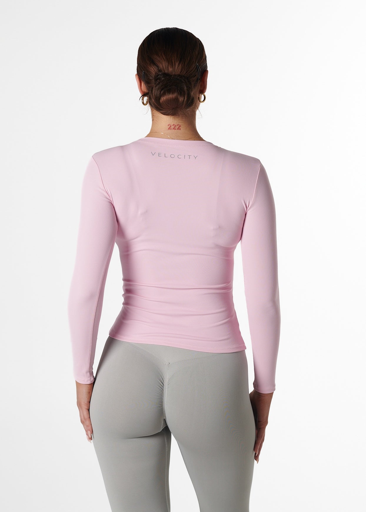 RIBBED LONG SLEEVE - STRAWBERRY