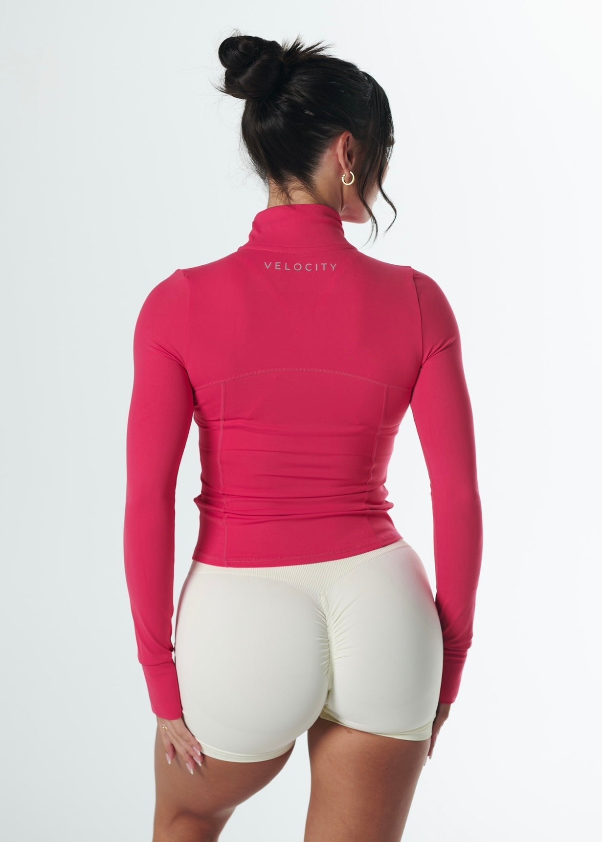 SIGNATURE ZIP JACKET - CHERRY