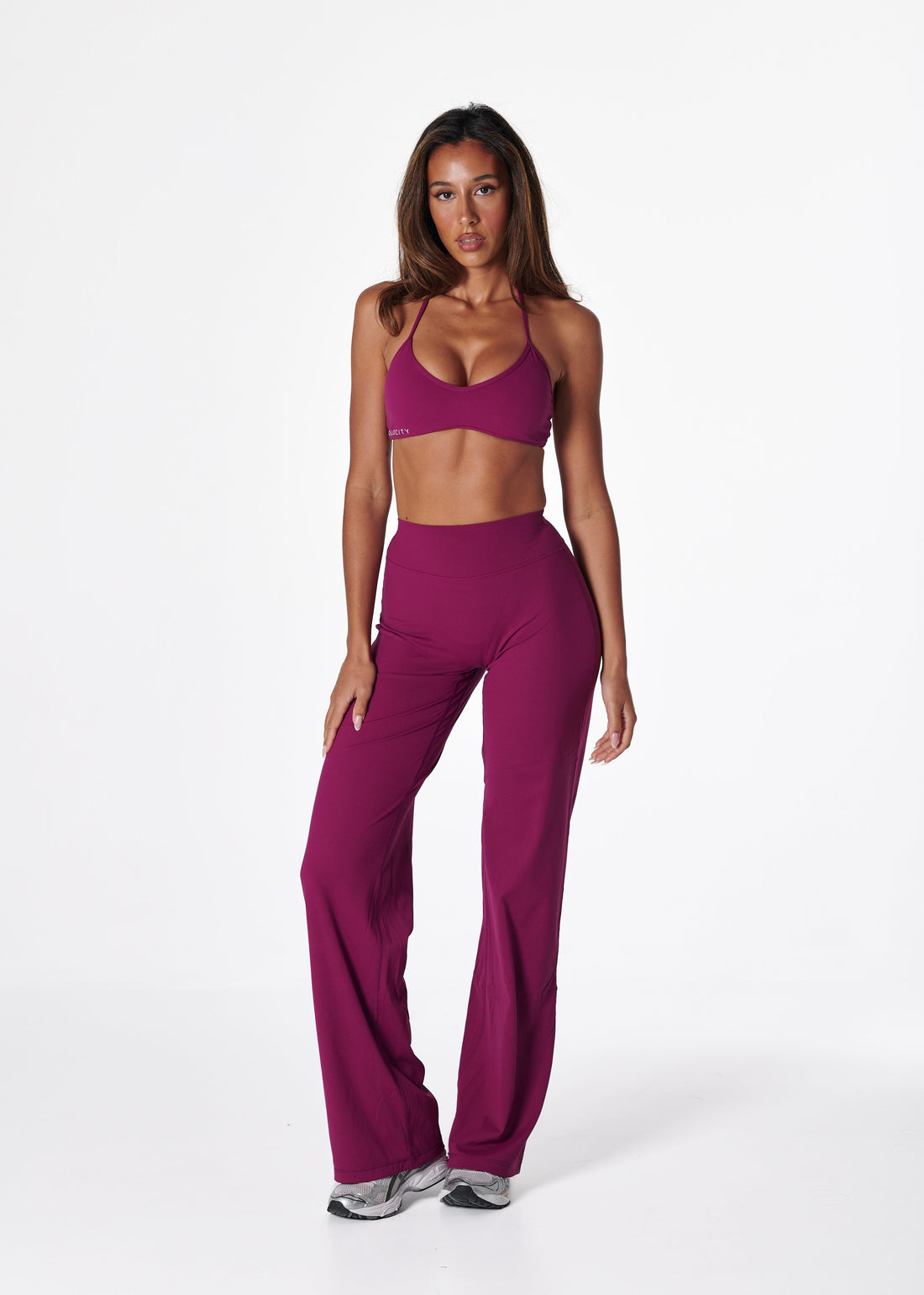 FORM HALTER BRA - BERRY