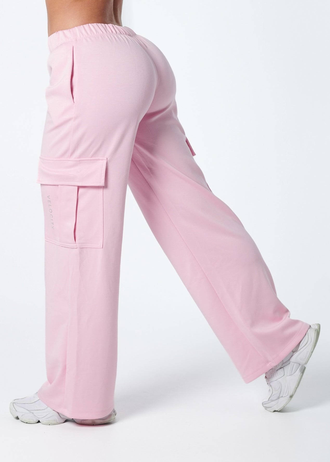 CARGO TRACKPANTS - STRAWBERRY