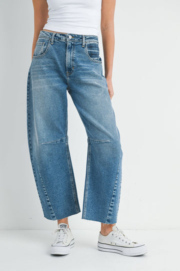 HAZEL BARREL JEANS