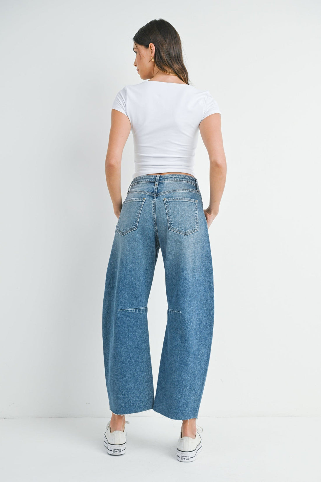 HAZEL BARREL JEANS