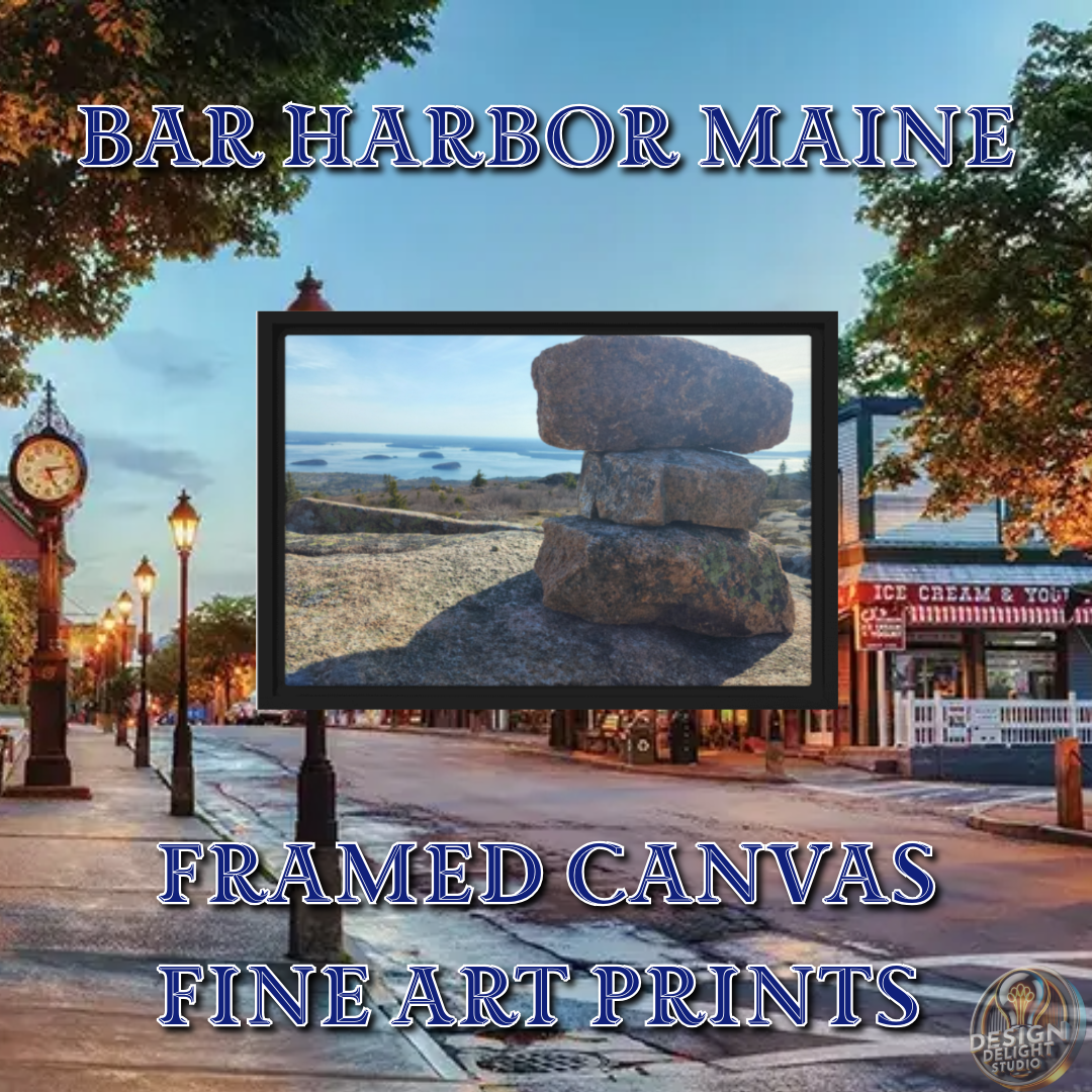 Transform Your Space with This Stunning Bar Harbor Maine Canvas ¨C A Coastal Charm Must-Have!