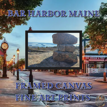 Transform Your Space with This Stunning Bar Harbor Maine Canvas ¨C A Coastal Charm Must-Have!