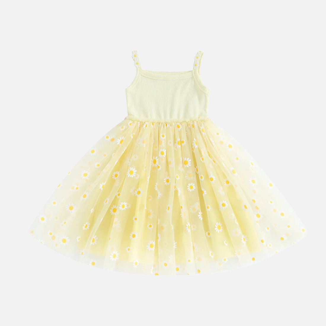 Pastel Floral Tulle Dress