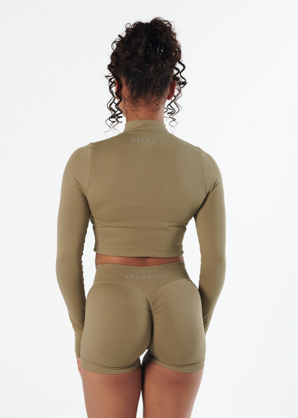 SIGNATURE SEAMLESS ZIP - MATCHA