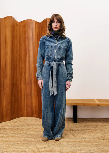 VERBANA BLUE DENIM JUMPSUIT