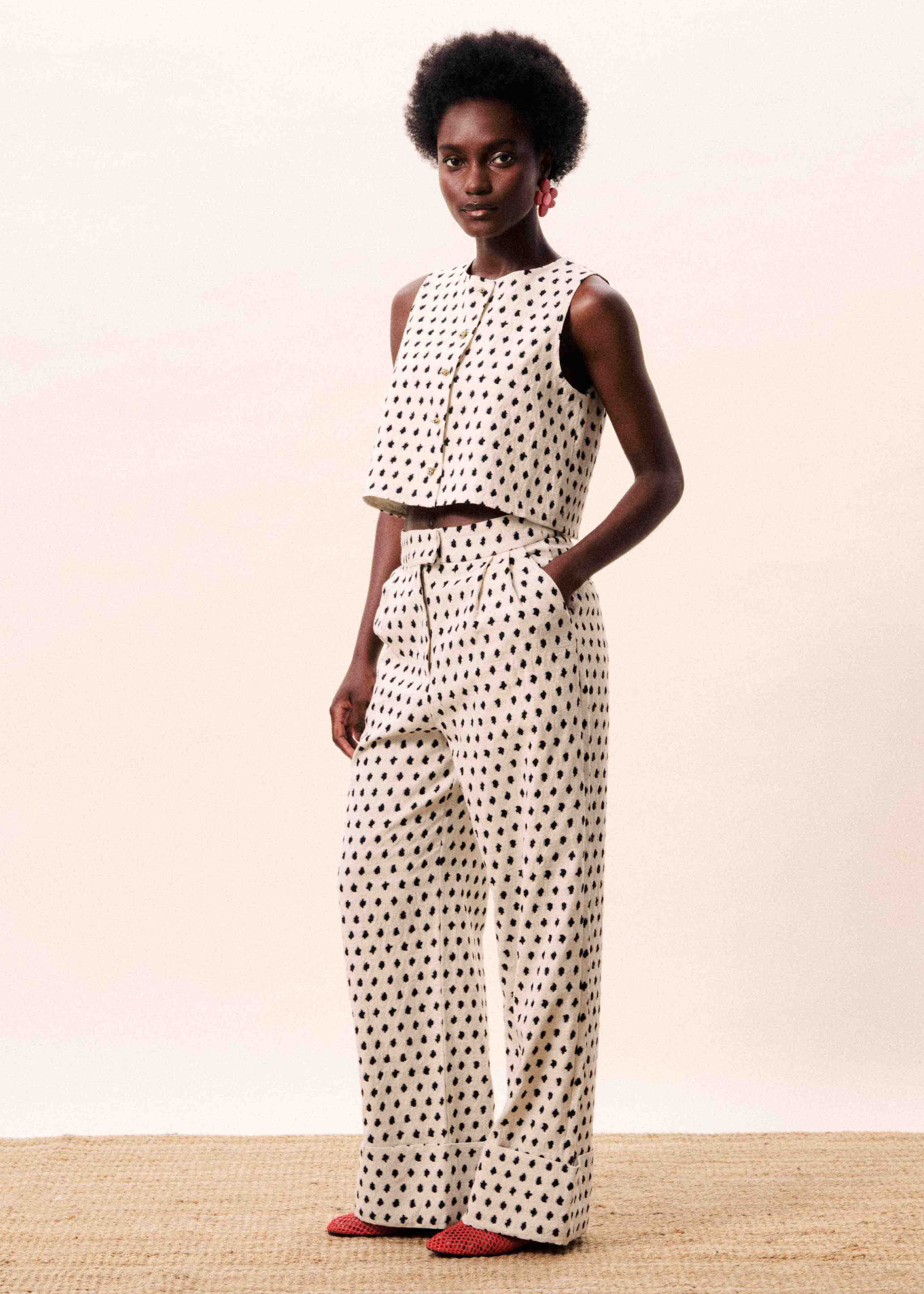 ISOLDE CREAM TROUSERS