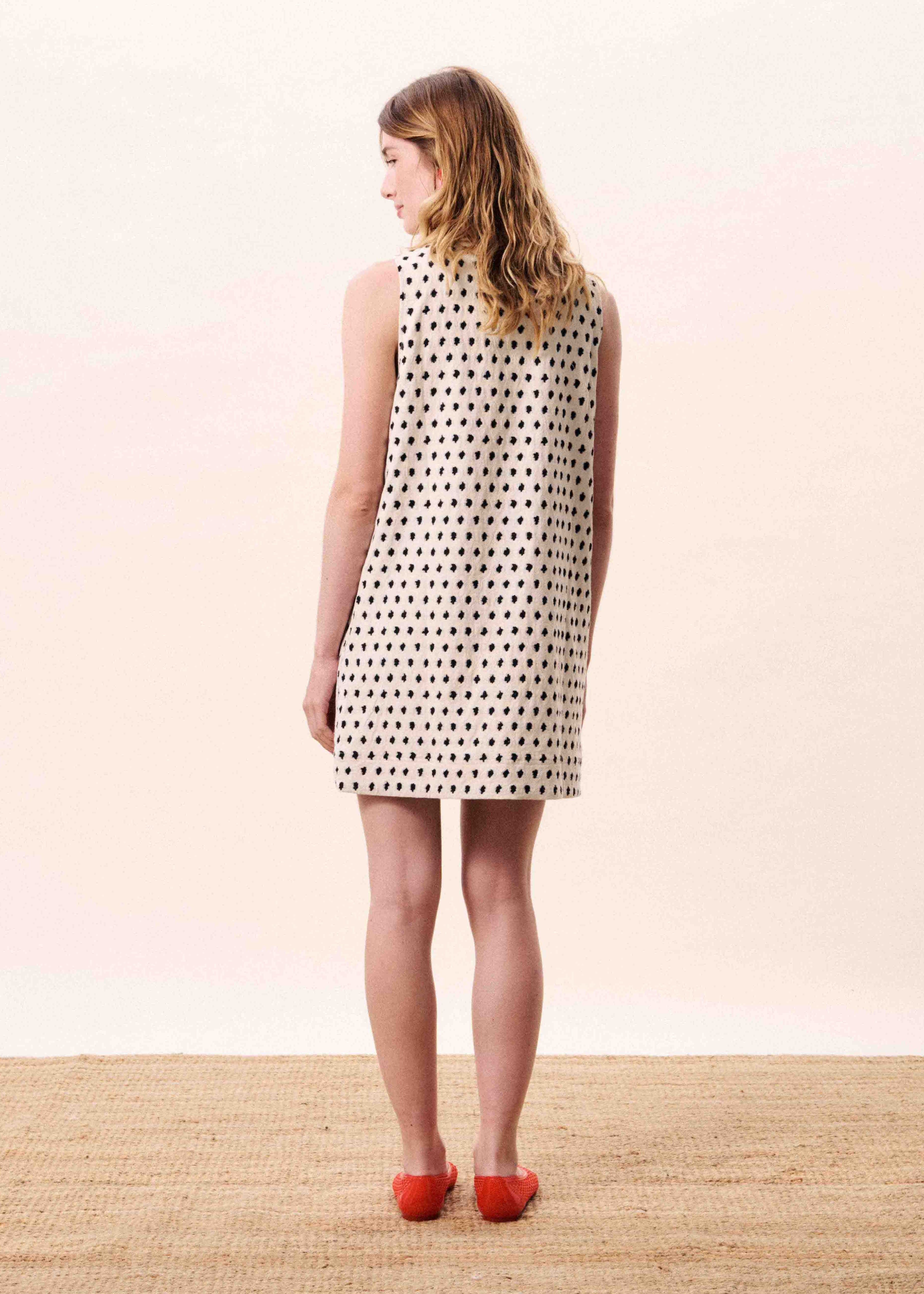 TAMARINIA CREAM DIAMOND DRESS