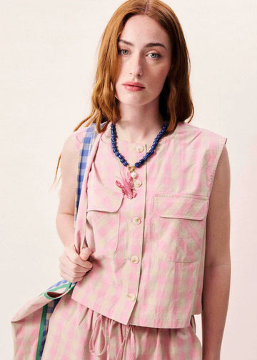 AURORA PINK SLEEVELESS VEST