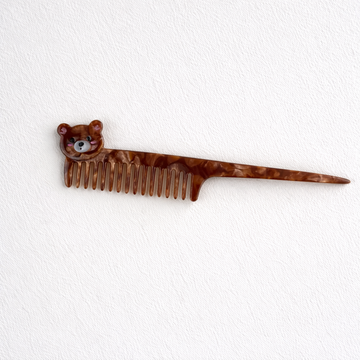 Acetate Bear Pin Tail Comb
