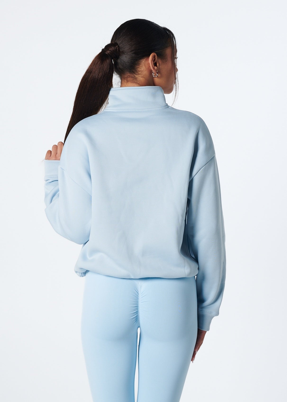 VELO FLEECE QUARTER ZIP - SKY