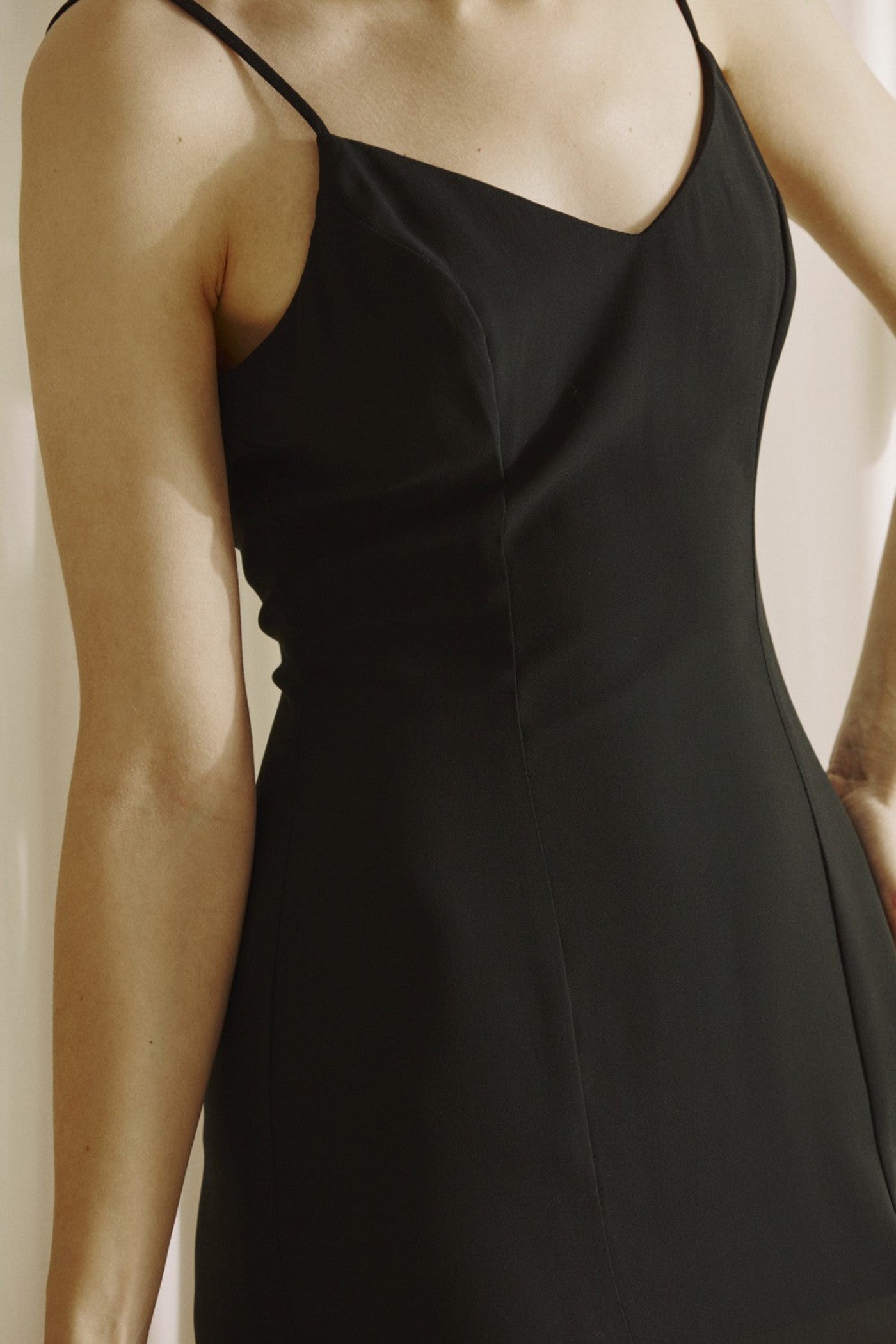 BROOKE BLACK MIDI DRESS