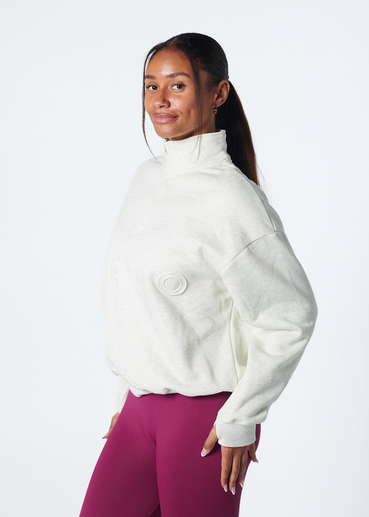 VELO FLEECE QUARTER ZIP - GREY
