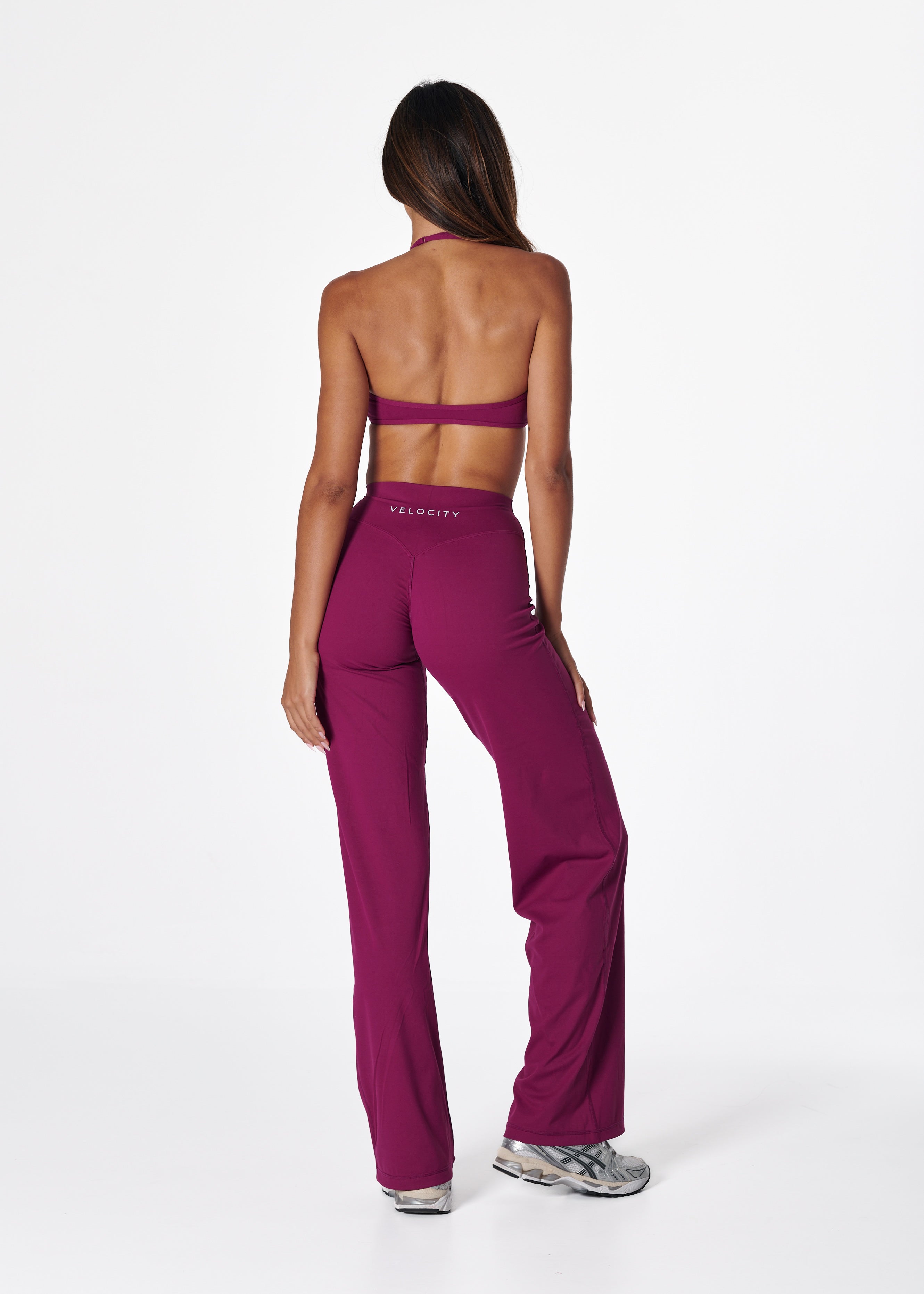 FORM HALTER BRA - BERRY