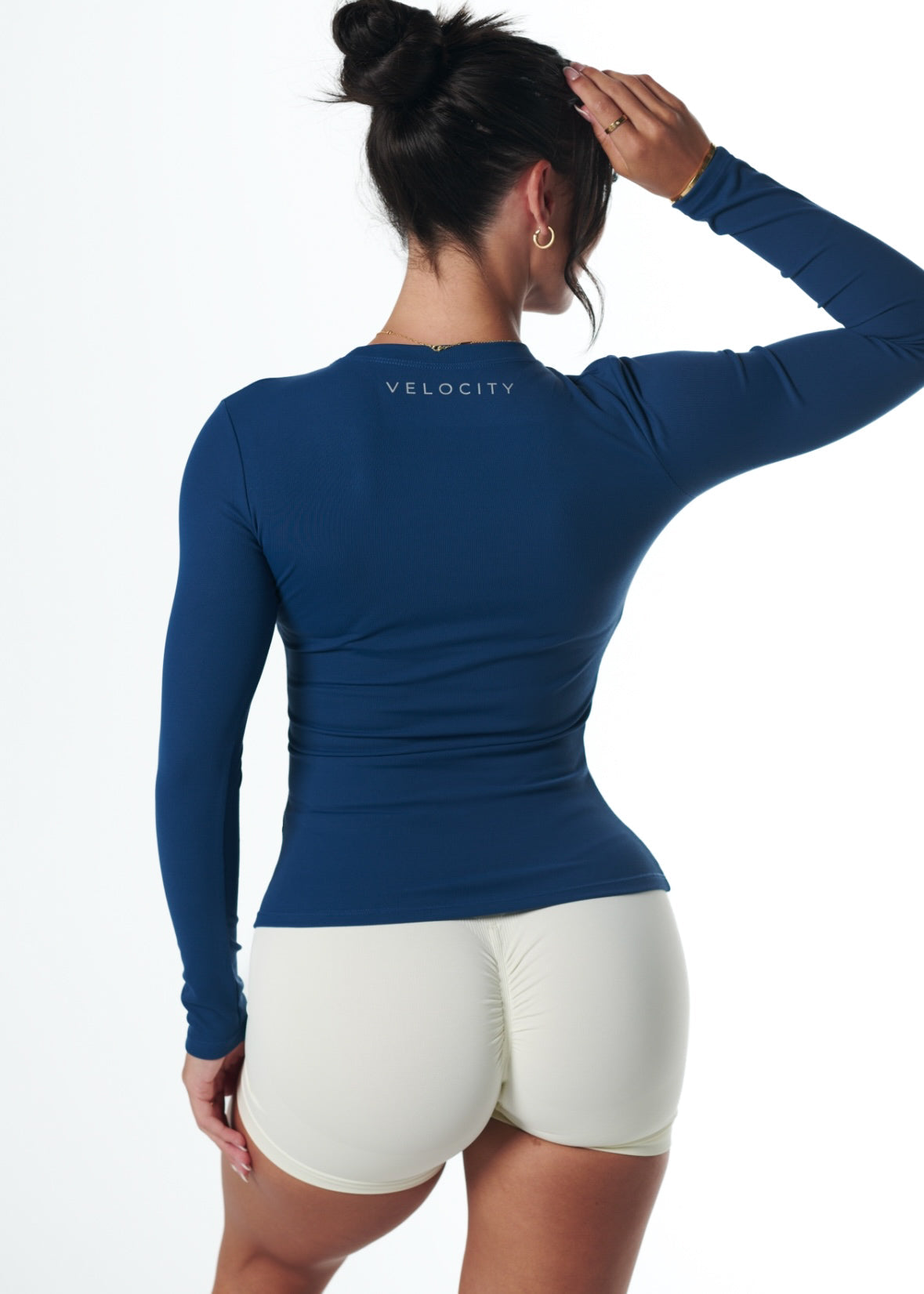 RIBBED LONG SLEEVE - DEEP BLUE