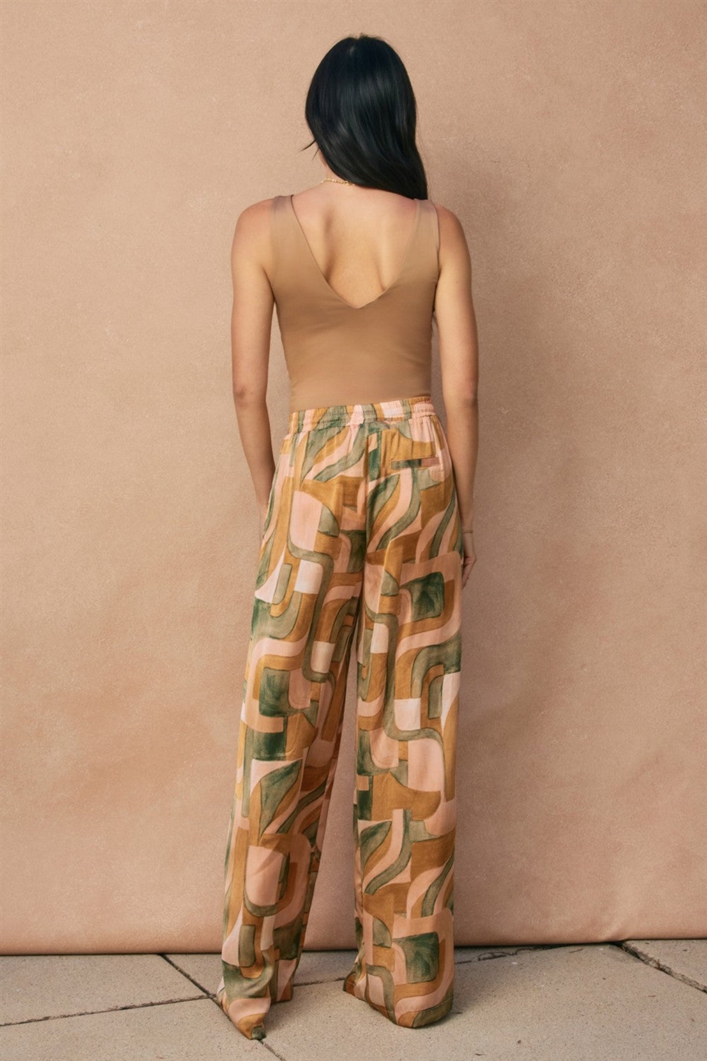 ALLY GEOMETRIC PRINT PANTS