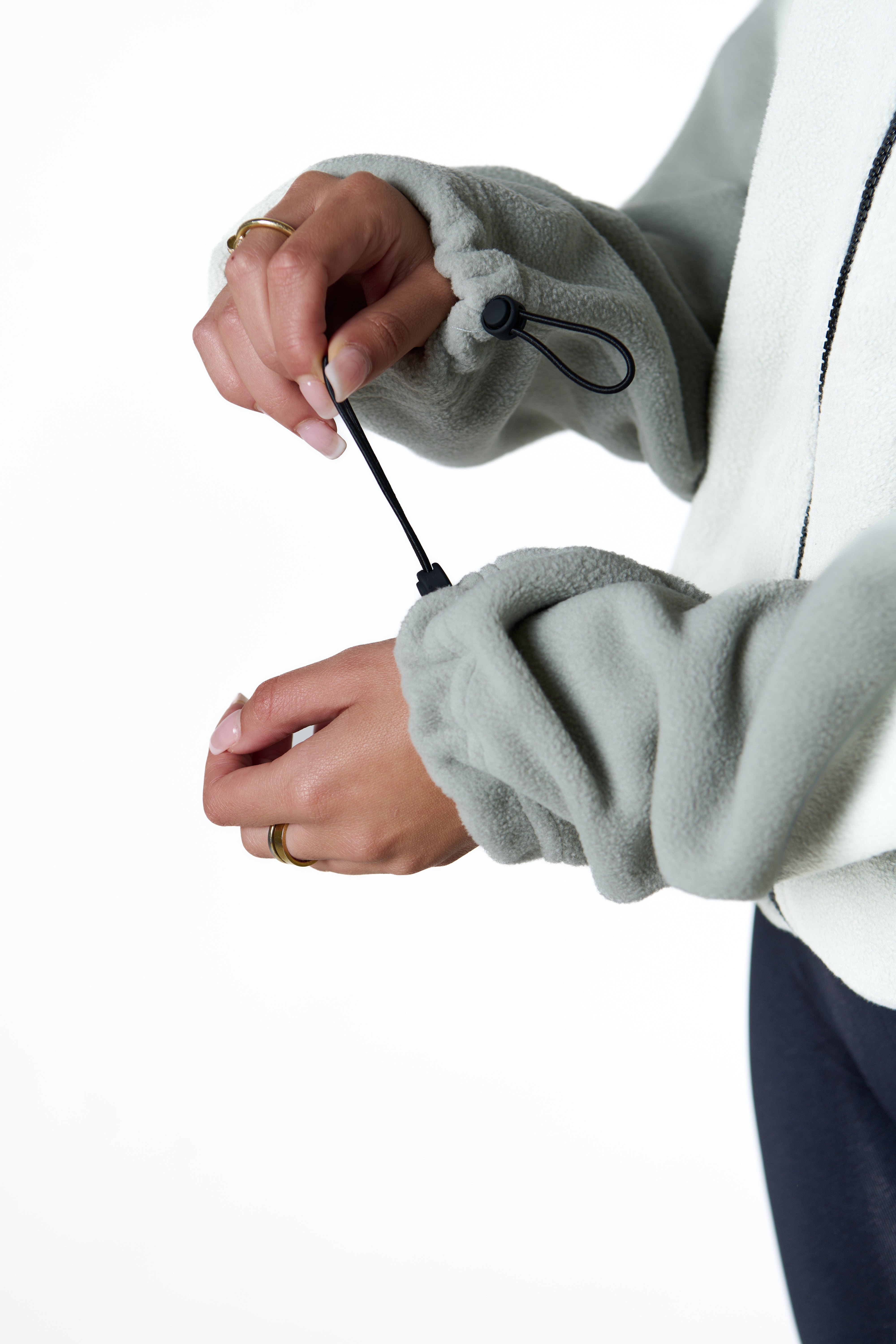 FLEECE ZIP - LIGHT GREY