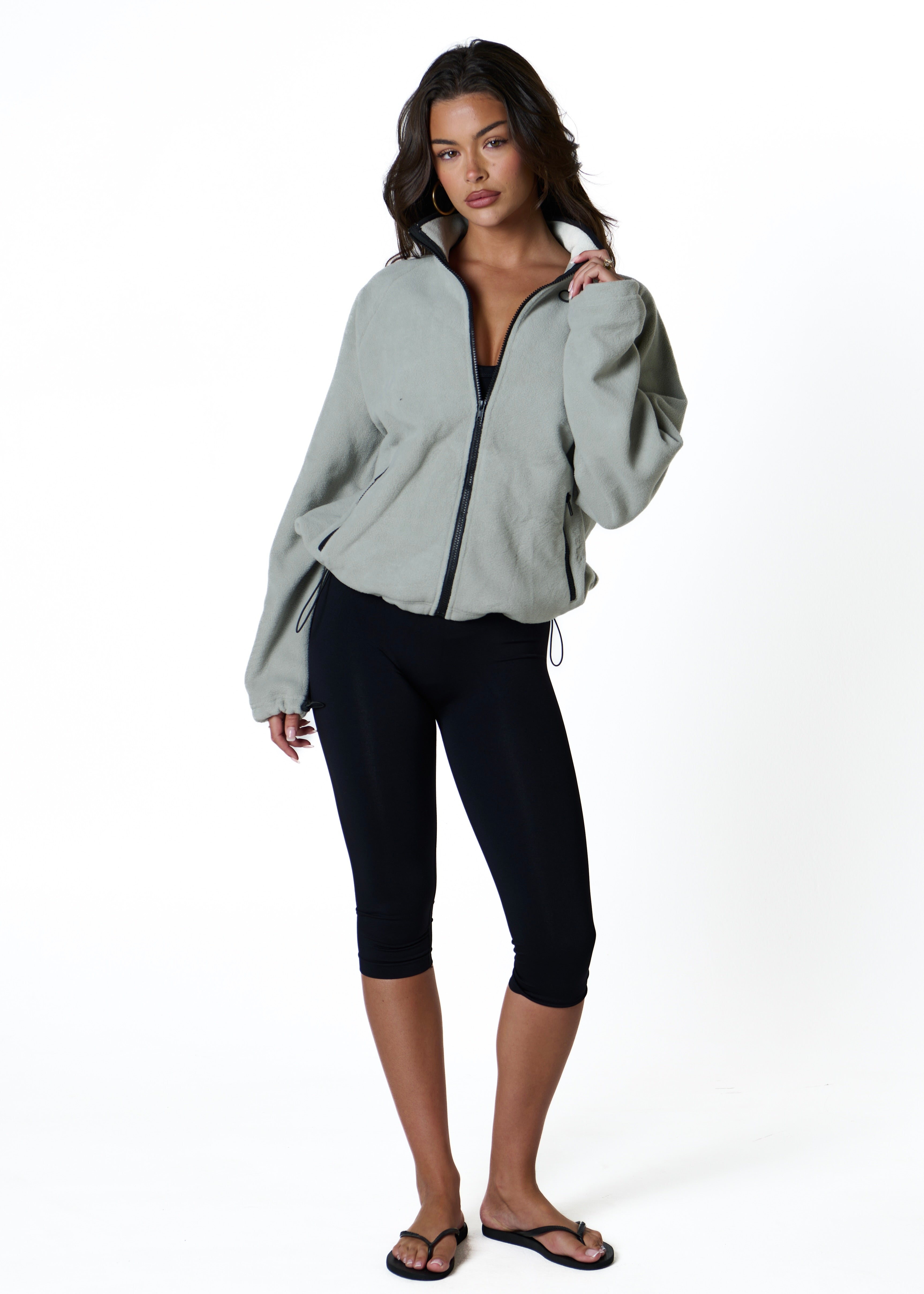 FLEECE ZIP - LIGHT GREY
