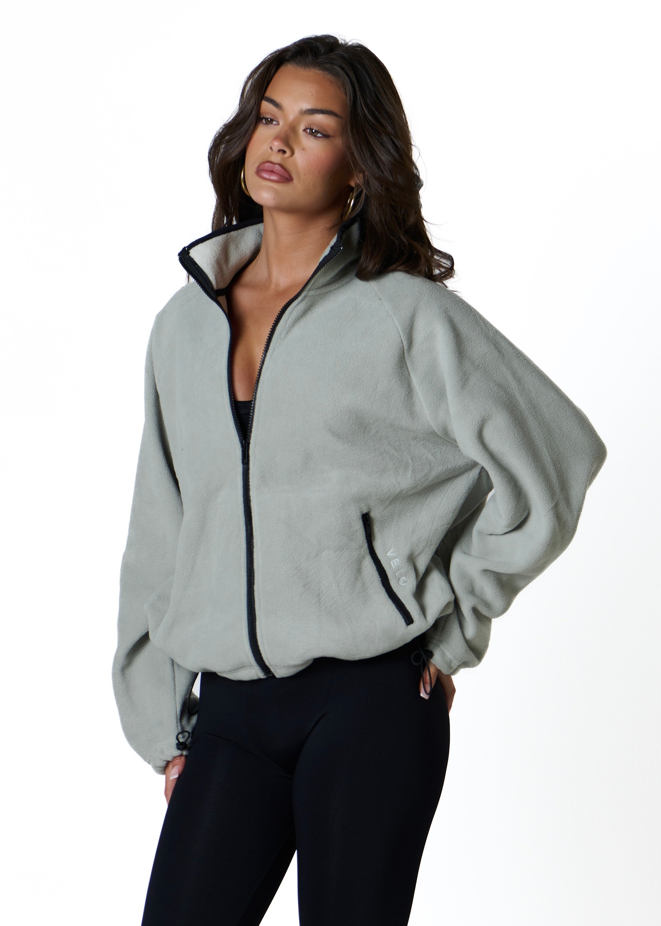 FLEECE ZIP - LIGHT GREY