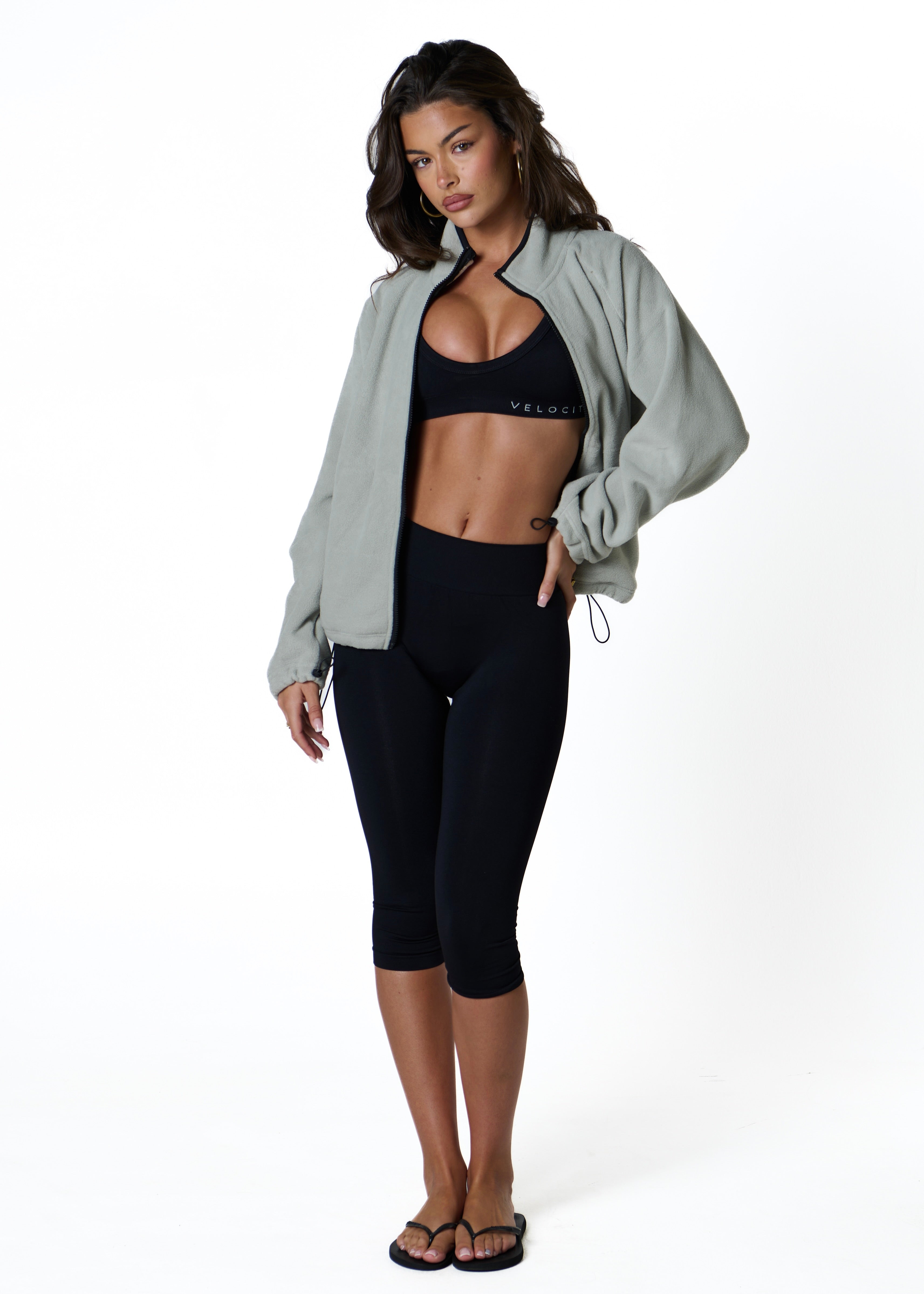 FLEECE ZIP - LIGHT GREY