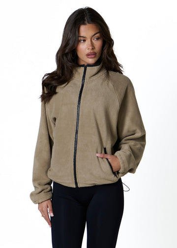 FLEECE ZIP - LATTE